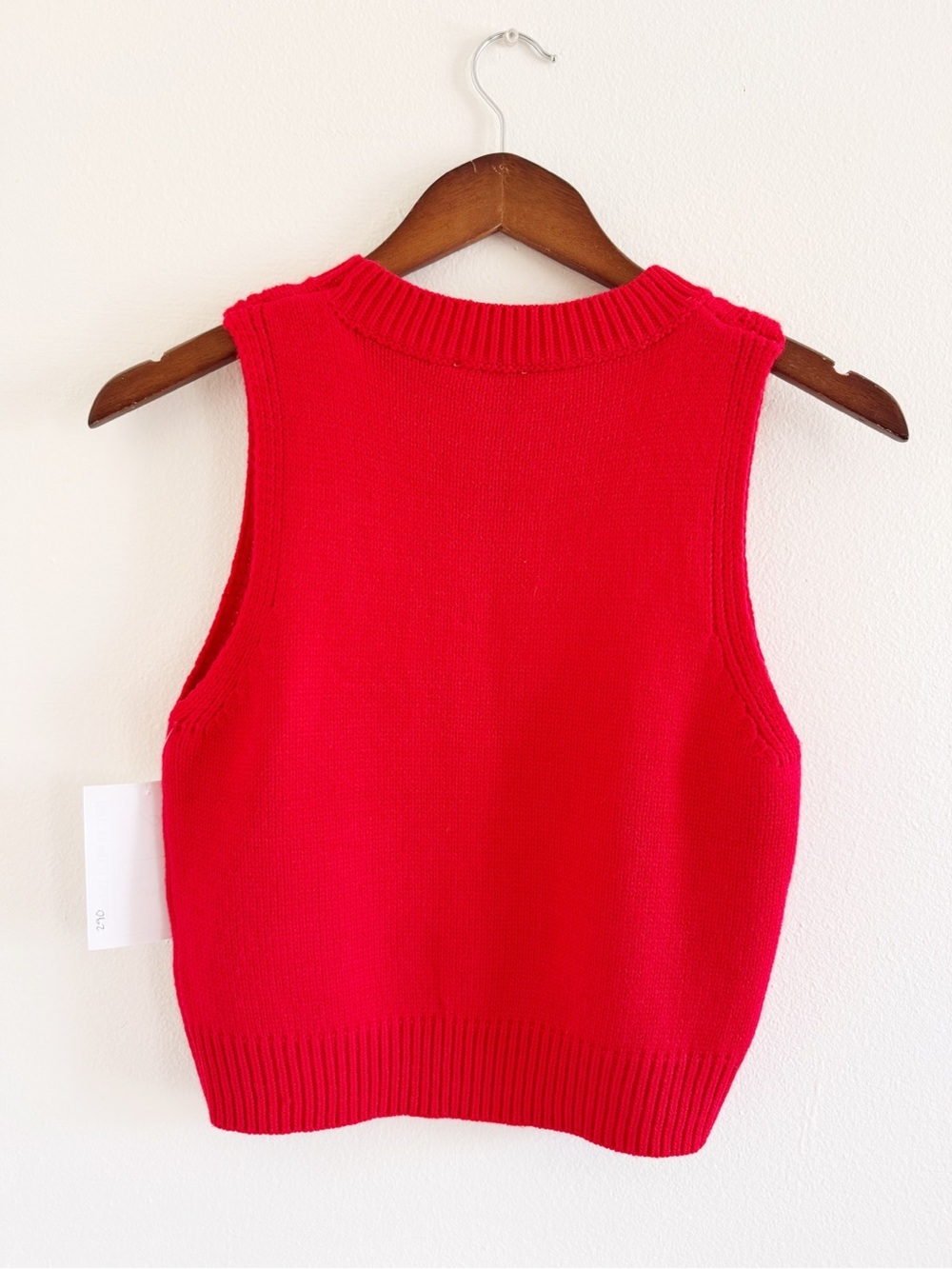 Pink Lily Firecracker Red Knit Sleeveless Sweater small - Picture 3 of 3